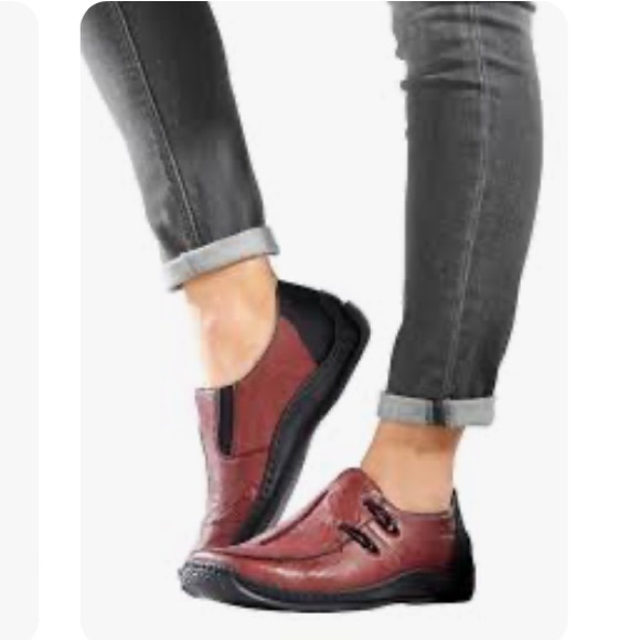 Reiker Antistress Leather Slip-On Loafers Two Tone Brown Black size 6 (37) - Picture 9 of 12